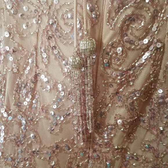 SHERRI HILLPINK BEADED/SEQUIN PROM DRESS - Picture 5 of 16